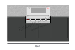 2.2m Outdoor Kitchen 