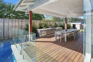 Beefeater 3000E 5 BNR Metallic Charcoal Corian Silver Birch Outdoor Kitchen 3