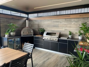 Beefeater Signature 5 Burner Matte Black Dekton Sirius Alfresco Kitchen 1