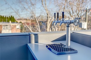 Gasmate 6 BNR BBQ Ash Grey Corian Dove Outdoor Kitchen HR6-1