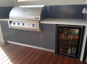 Grand Fire 42 Deluxe Iron Grey Corian Raincloud Outdoor Kitchen 2