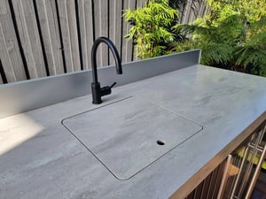 Sink LID Black Mixer and Sink